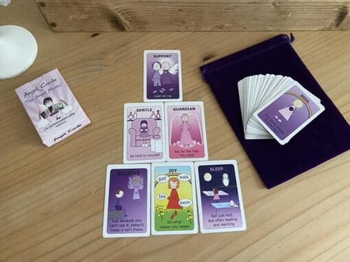 Angel Cards with Velvet Card Bag